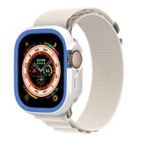 犀牛盾 Apple Watch Series 9/8/7 共用 45公厘 CrashGuard NX保護殼 白色 + 4色飾條 粉/藍/紫/綠