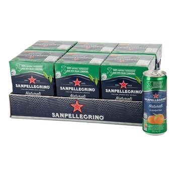 San Pellegrino 聖沛黎洛 氣泡水果飲料 克萊蒙橙口味 330毫升 X 24入