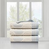 Trident Sequoia Hand Towel 3-Pack 40 cm X 76 cm Blue