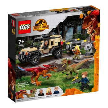 LEGO 侏儸紀世界 Pyroraptor &amp; Dilophosaurus Transport 76951