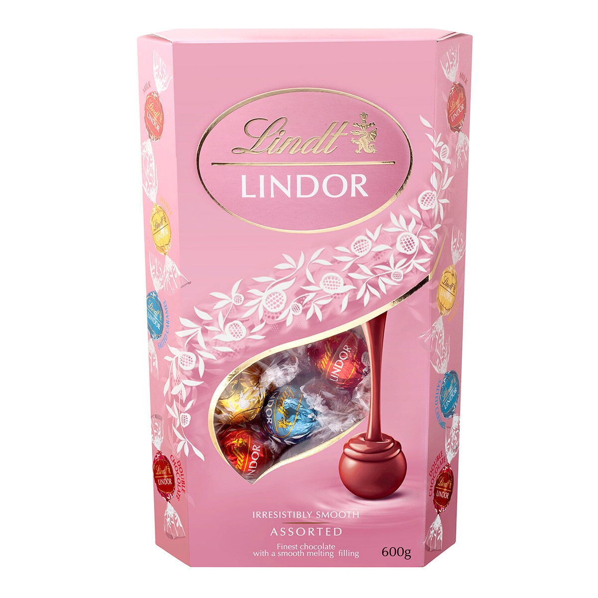 Lindt Lindor 綜合巧克力 粉紅限定版 600公克 Costco 好市多