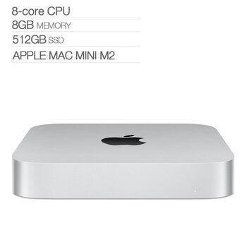Apple Mac mini Apple M2 晶片配備8 核心CPU 10 核心GPU 8GB 256G...