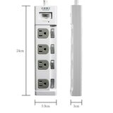 太星電工 五開四插延長線 / 15A 1.2公尺 + 1.8公尺 (兩入裝)