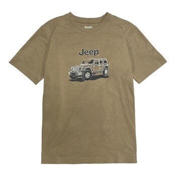 Jeep 男短袖純棉圖案T恤
