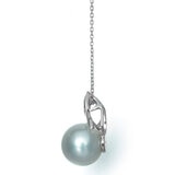 Tokyo Pearl 0.03克拉 18K白K金 11公釐 南海白珍珠鑽石項鍊