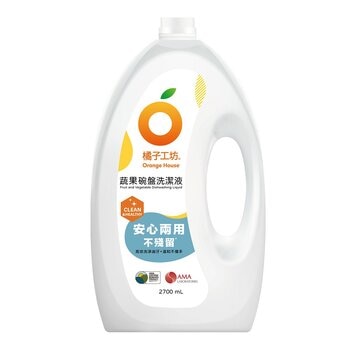 橘子工坊 蔬果碗盤洗潔液 2.7公升 橘子工坊 蔬果碗盤洗潔液 2.7公升