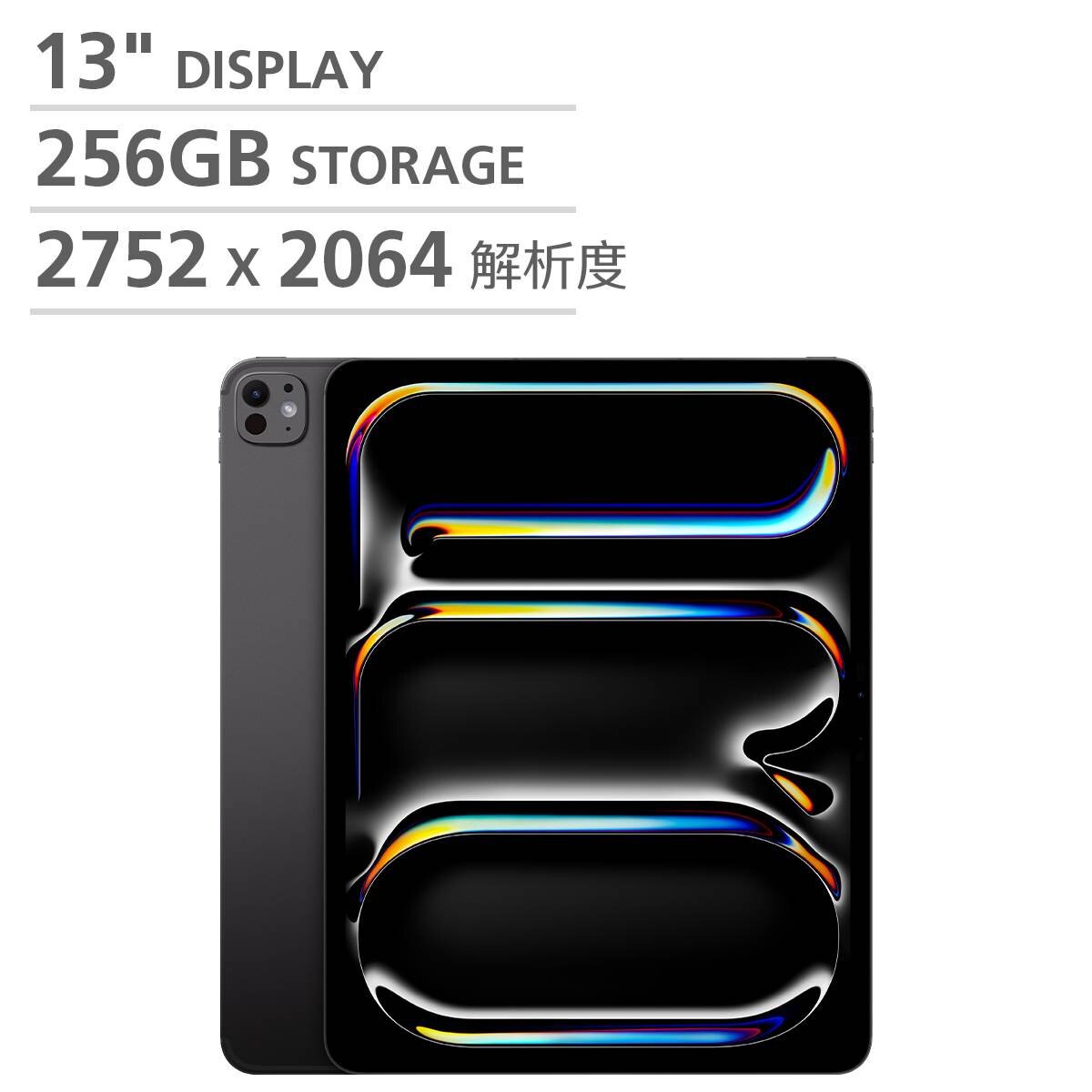 Apple 13 吋 iPad Pro Wi-Fi + 行動網路 256GB 配備標準玻璃 太空黑