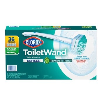 Clorox 高樂氏 可拋式馬桶刷組 附補充刷頭 36入 雨林清香 Clorox 高樂氏 可拋式馬桶刷組 附補充刷頭 36入 雨林清香