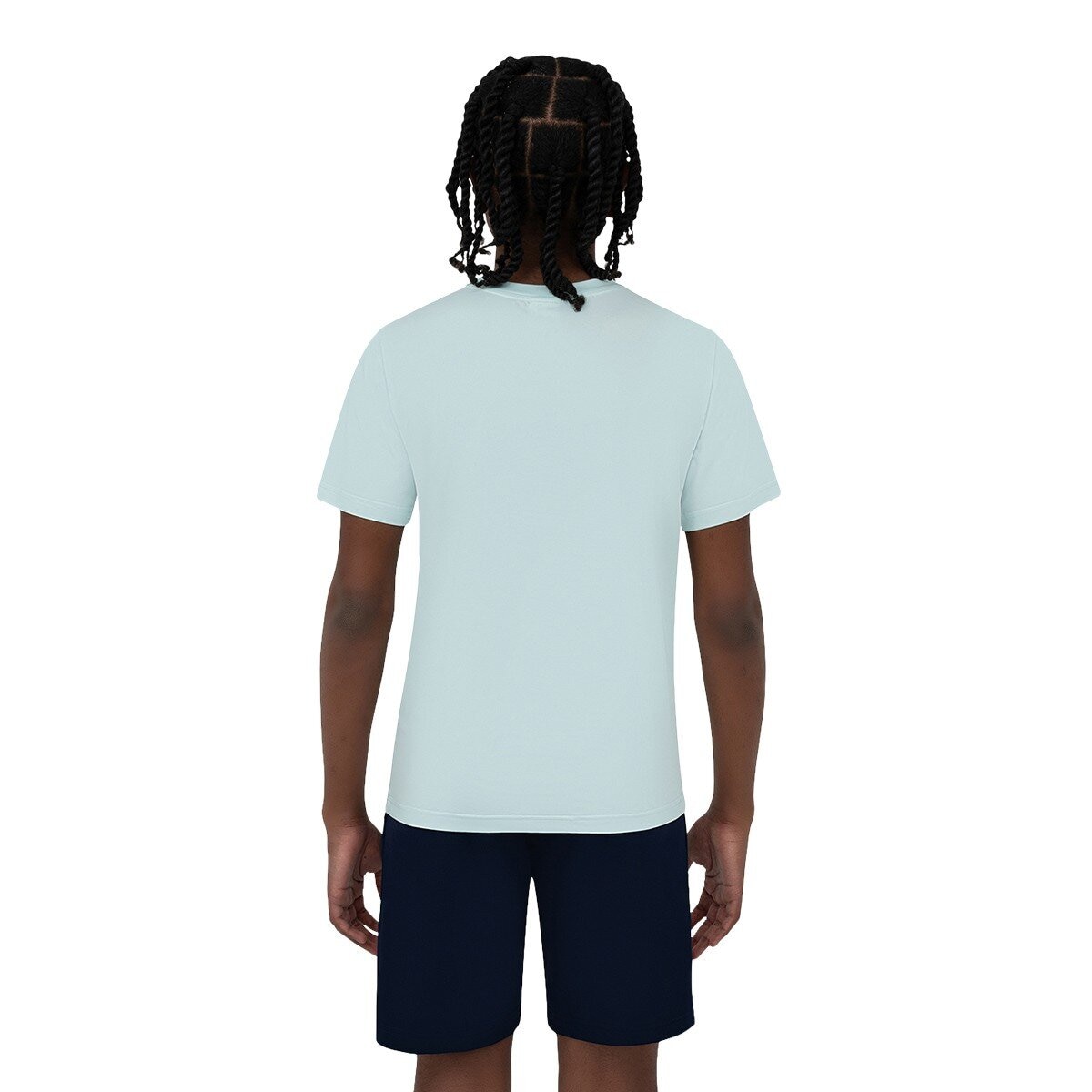 Fila 兒童短袖運動服飾三件組 藍色組