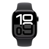 Apple Watch Series 10 LTE 42公釐 曜石黑色鋁金屬錶殼 附黑色運動錶帶 S/M