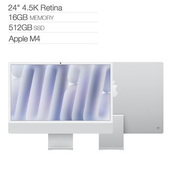 Apple iMac 24吋 搭配 M4 晶片 10核心 CPU 10核心 GPU 512GB SSD