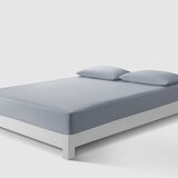 Don Home 涼感素色雙人床包枕套三件組 152公分 X 190公分 灰