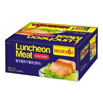 樂天 雞肉午餐肉 原味 340公克 X 6罐 樂天 雞肉午餐肉 原味 340公克 X 6罐