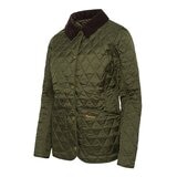 Barbour 女菱格壓紋外套 深綠