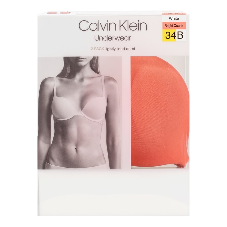 Calvin Klein 女舒適軟鋼圈內衣兩入組 Costco 好市多