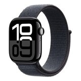 Apple Watch Series 10 LTE 42公釐 曜石黑色鋁金屬錶殼 附墨水色運動型錶環