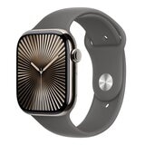 Apple Watch Series 10 LTE 46公釐 原色鈦金屬錶殼 附灰石色運動型錶帶 S/M