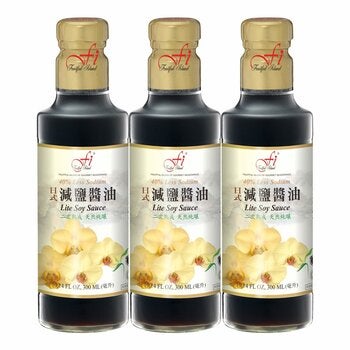F.I. 日式減鹽醬油 300毫升 X 3入 F.I. 日式減鹽醬油 300毫升 X 3入