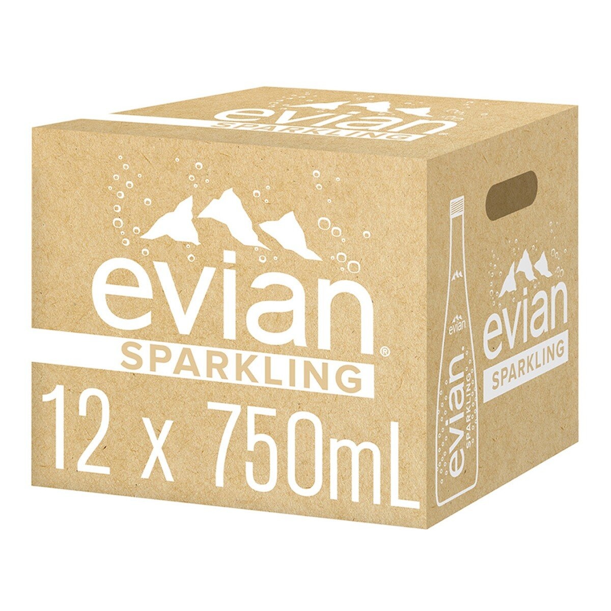 Evian 氣泡天然礦泉水 750毫升 X 12入