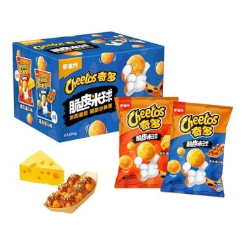 奇多 脆皮米球雙享組 63公克 X 8包 (輕乳酪 X 4 / 章魚燒 X 4) 奇多 脆皮米球雙享組 63公克 X 8包 (輕乳酪 X 4 / 章魚燒 X 4)