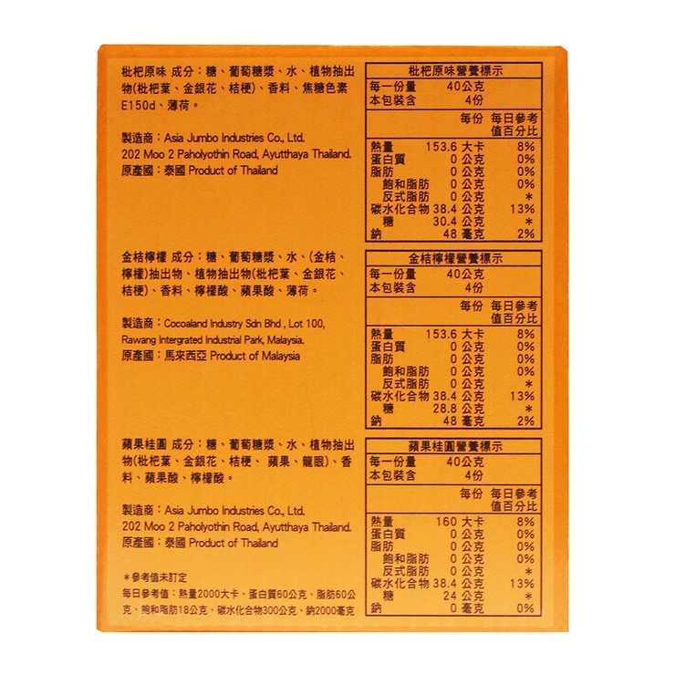 NIN JIOM 京都念慈菴潤喉糖組合包 (原味/金桔檸檬/蘋果桂圓) 480公克 NIN JIOM 京都念慈菴潤喉糖組合包 (原味/金桔檸檬/蘋果桂圓) 480公克